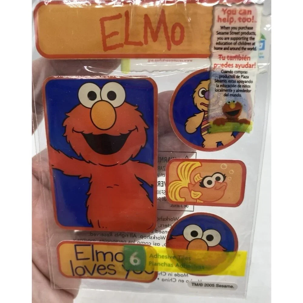 Jolees Boutique Stickers SESAME STREET Elmo Dimensional School Play Crafts 2005